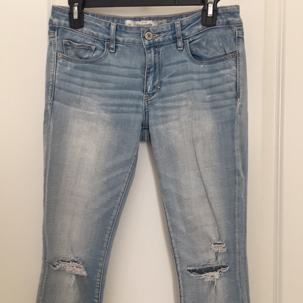 Abercrombie & Fitch light faded jeans